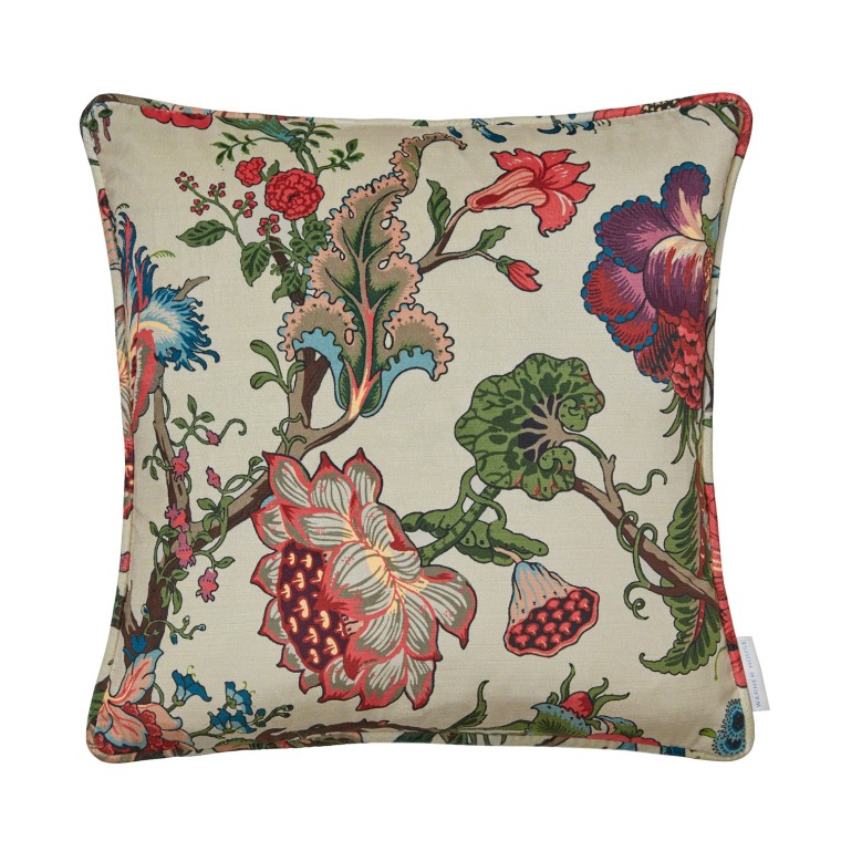 Jannah Stone Printed Velvet Cushion 43cm x 43cm