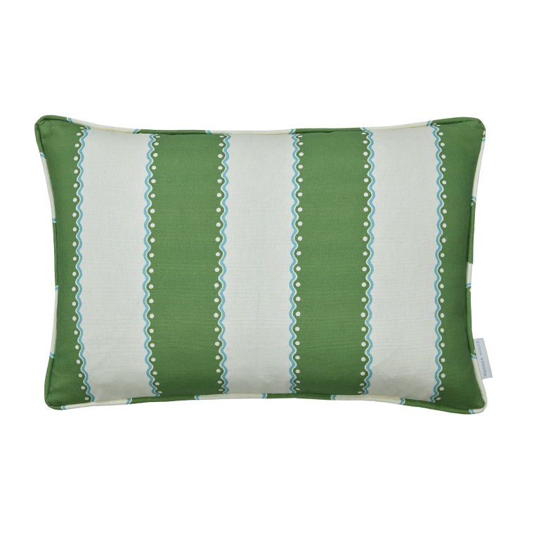 Ornella Apple Printed Linen Cushion 55cm x 38cm