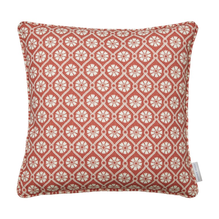 Samira Spice Printed Linen Cushion 43cm x 43cm
