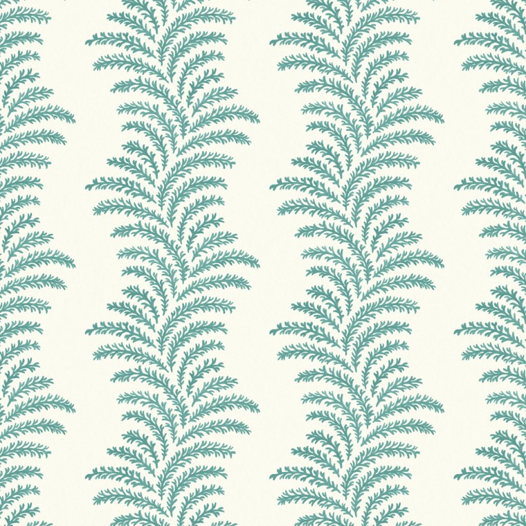 Aubry Teal Wallpaper
