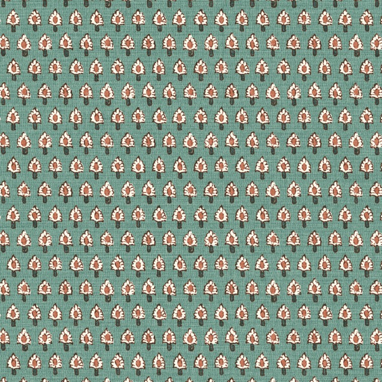 Lalita Teal Wallpaper