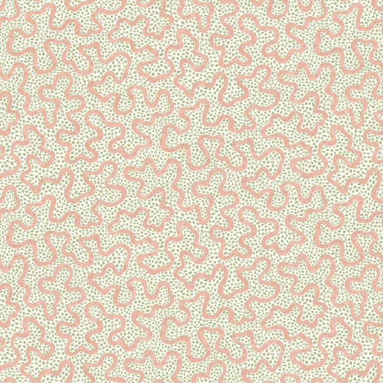 Meander Blush Wallpaper