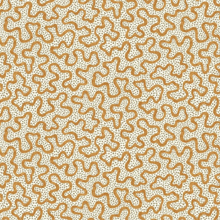 Meander Ginger Wallpaper