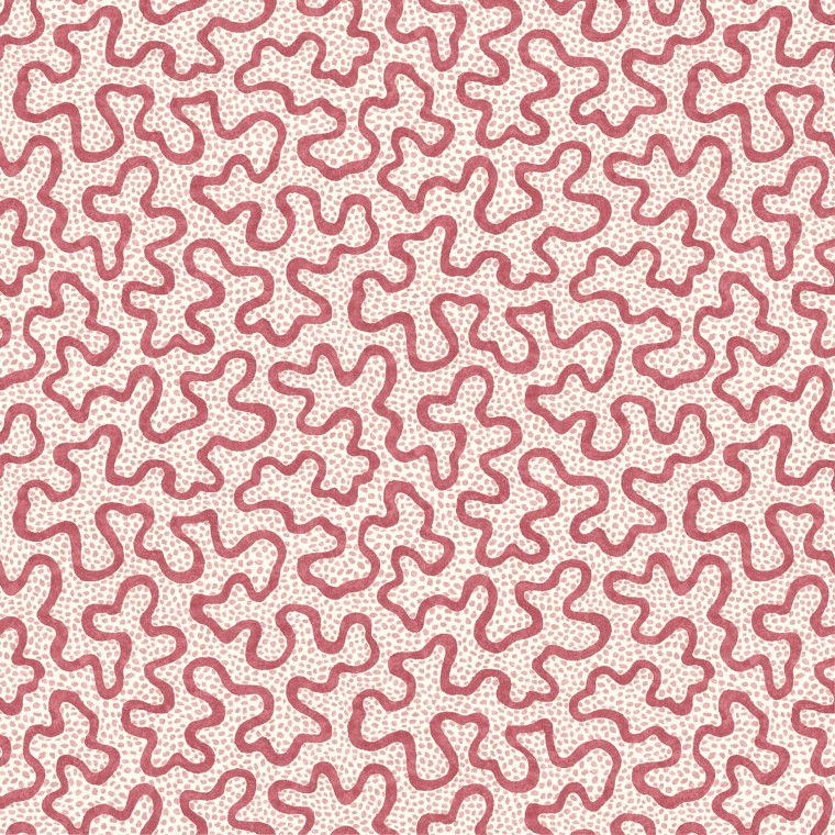 Meander Raspberry Wallpaper