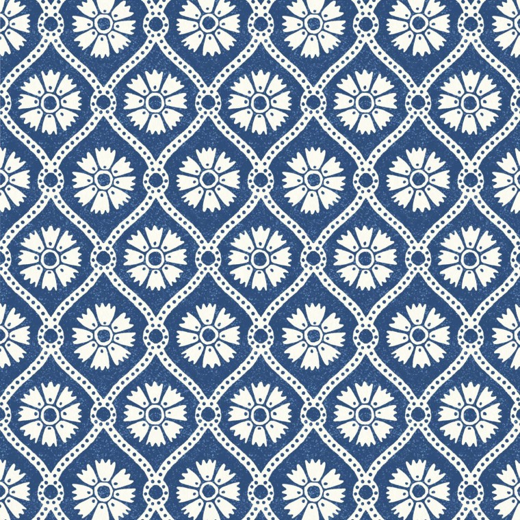 Samira Indigo Wallpaper