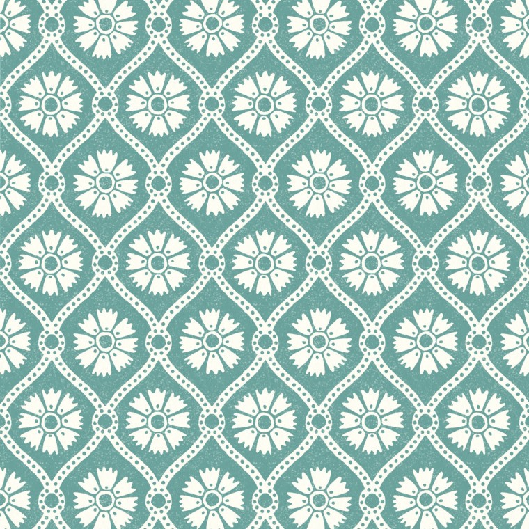 Samira Teal Wallpaper
