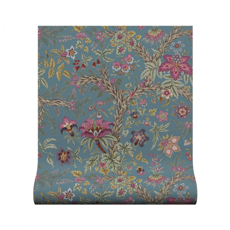 Tree Of Life Teal Wallpaper Warner House tree-of-life-teal-wallpaper-warner-house