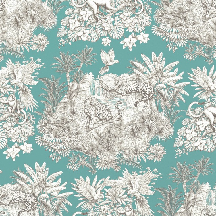 wallpaper zanzibar teal