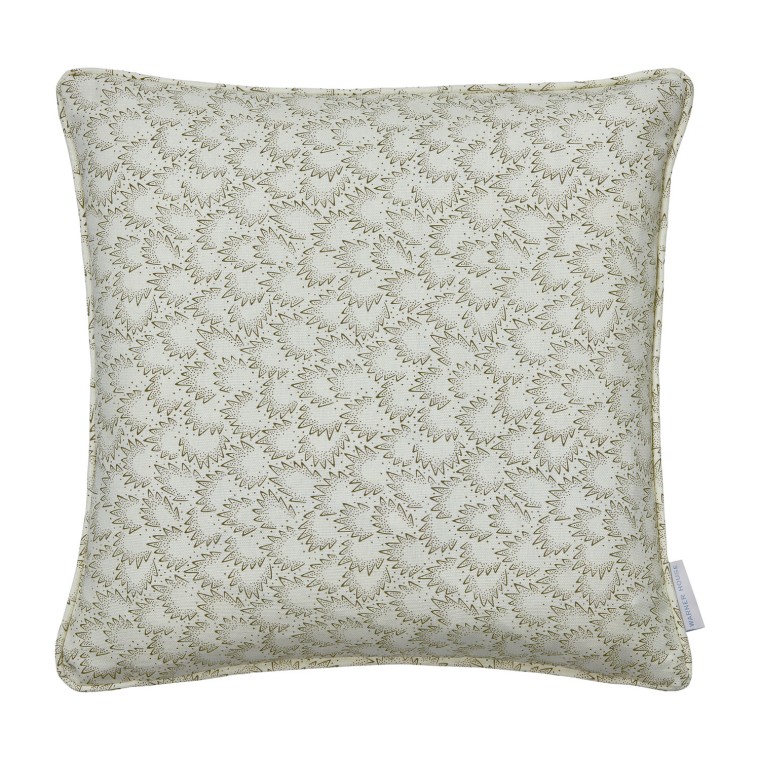 Ziya Truffle Printed Linen Cushion 43cm x 43cm