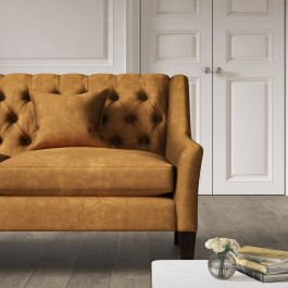 Hugo 2 Seat Sofa Lusso Ginger
