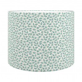 Leaf Trail Teal Linen Mix Lampshade | Warner House