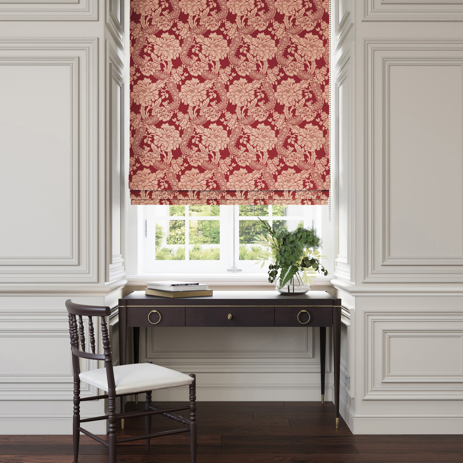 Red Made to Measure Roman Blinds Red Made to Measure Roman Blinds