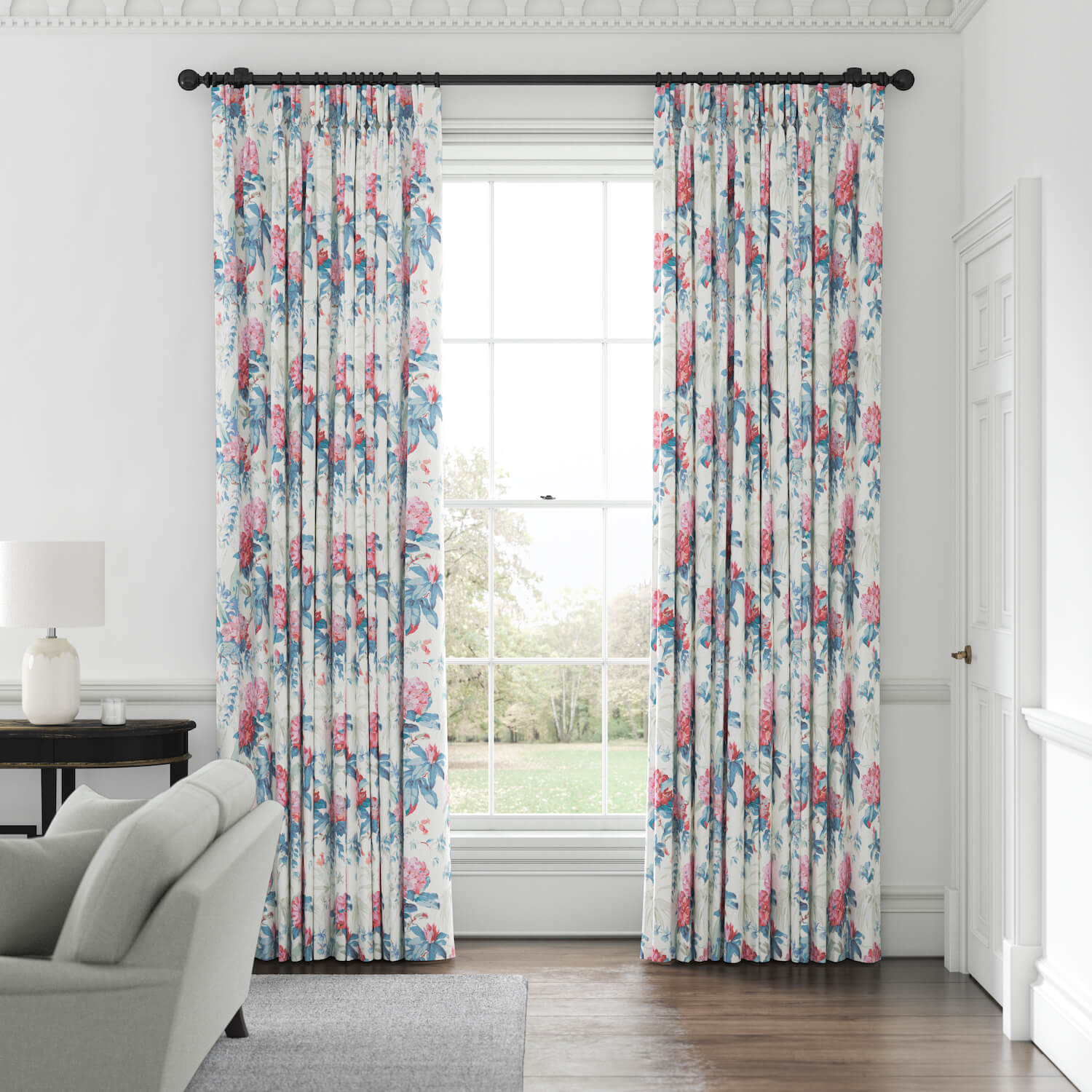 Floral Made to Measure Curtains | Warner House