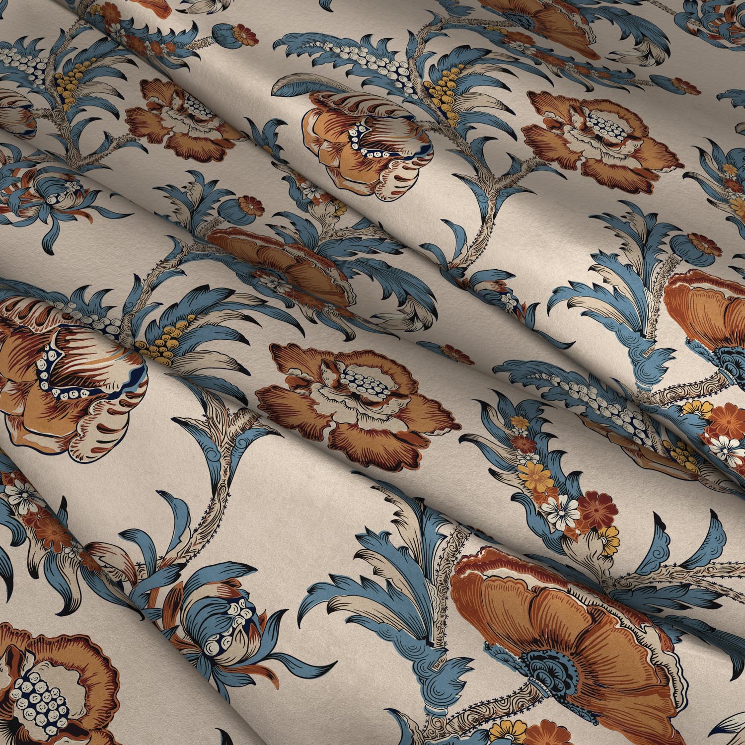 Floral Velvet Fabric Floral Velvet Fabric