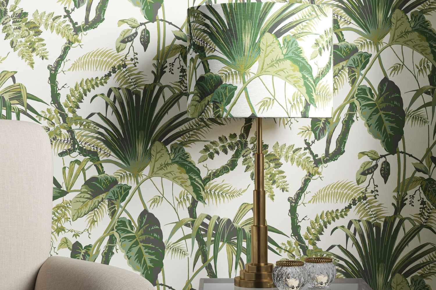 Green Lampshades