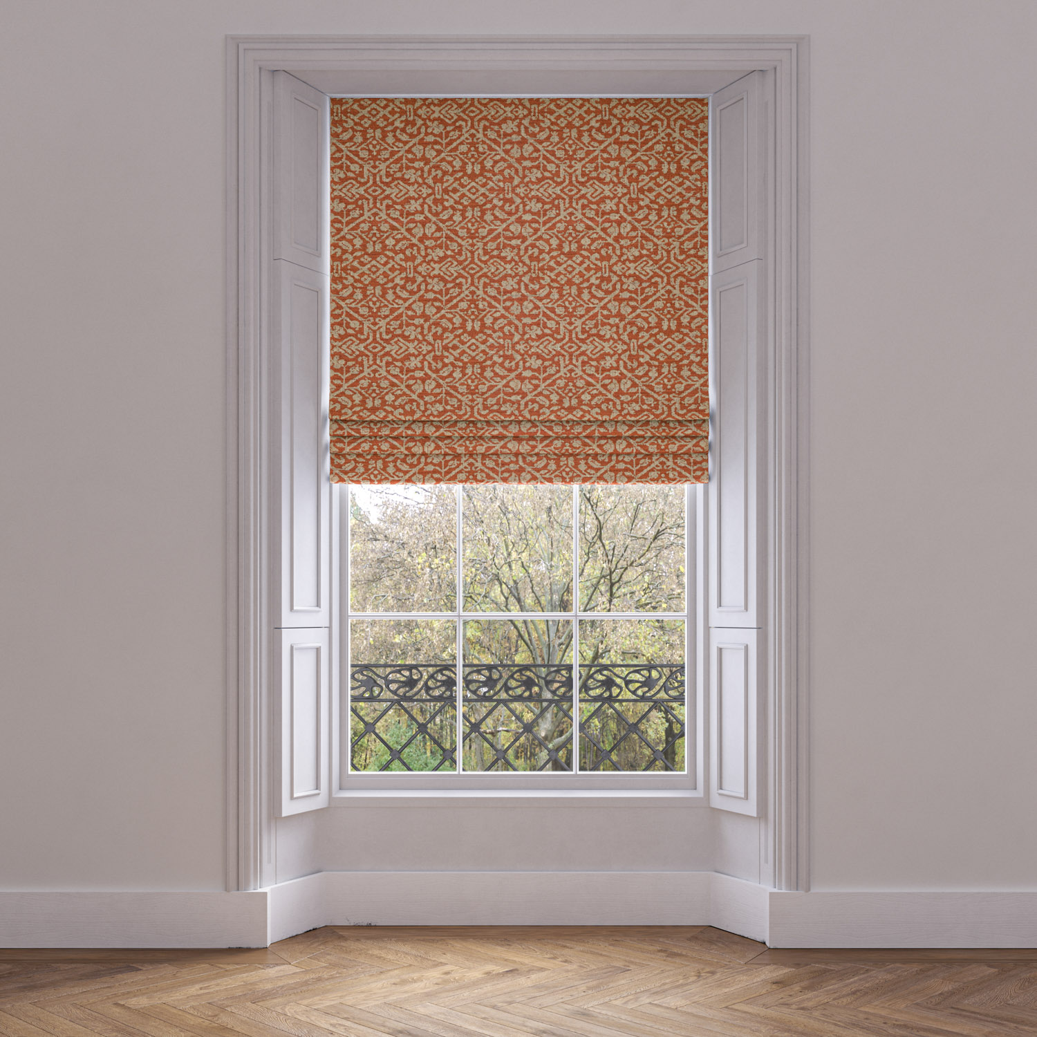 Orange Made to Measure Roman Blinds Orange Made to Measure Roman Blinds