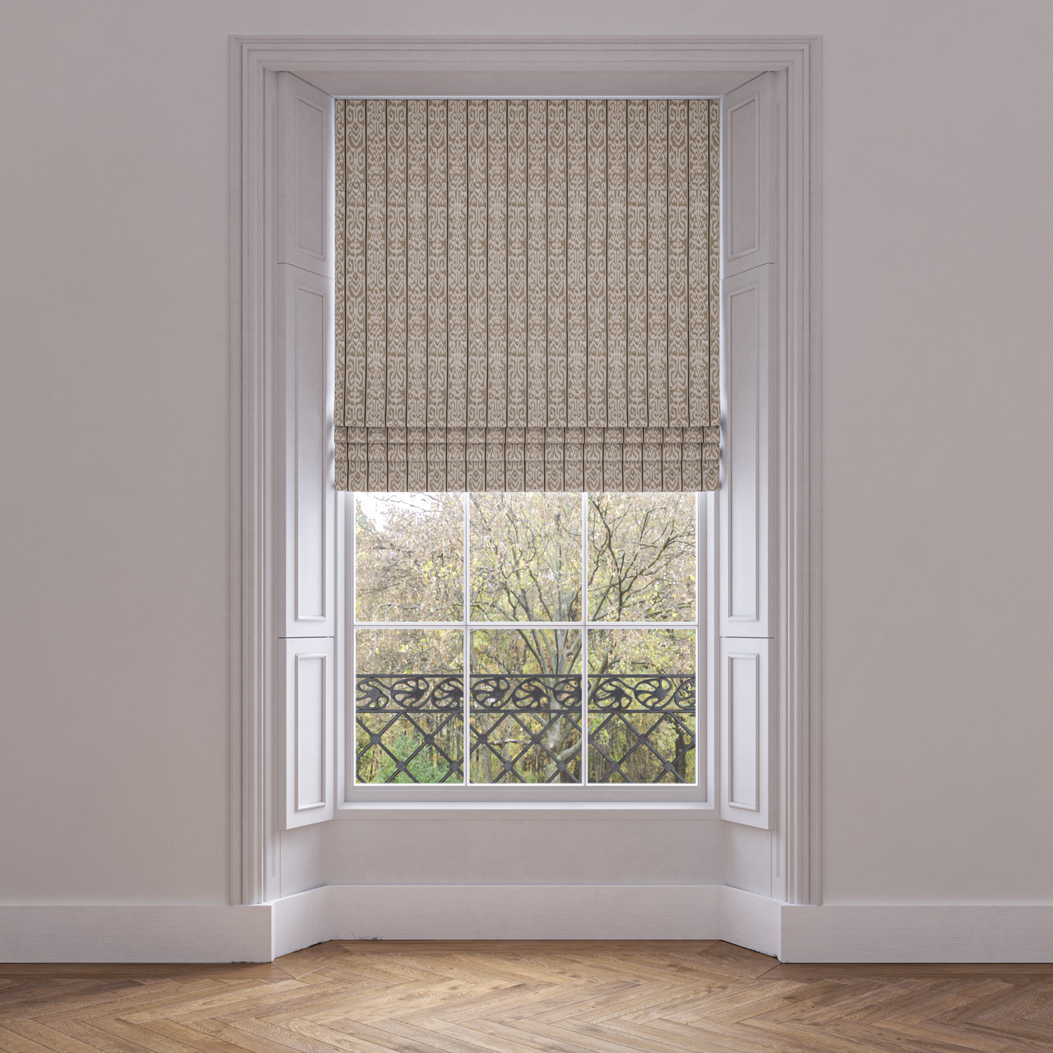 Striped Made to Measure Roman Blinds