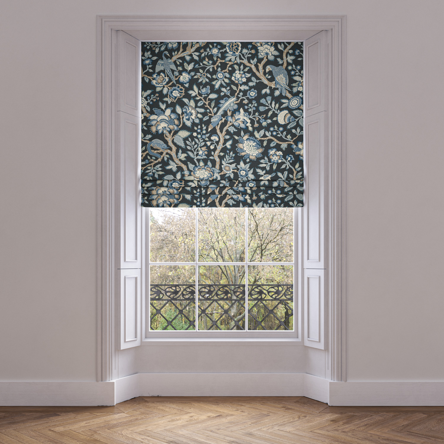Navy Made to Measure Roman Blinds Navy Made to Measure Roman Blinds