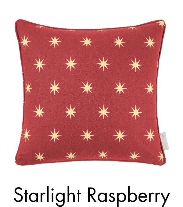 Warner House Starlight Raspberry Cushion