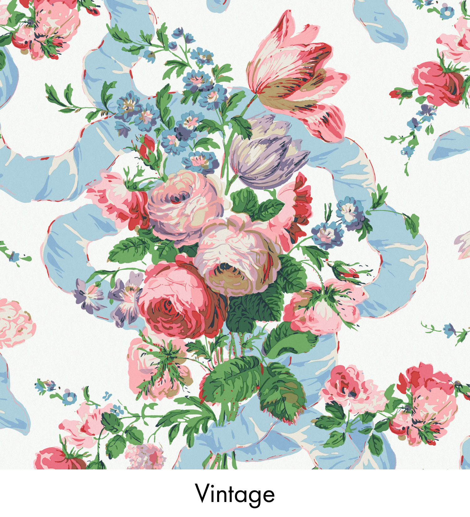 Warner House Grand Bouquet Vintage Fabric