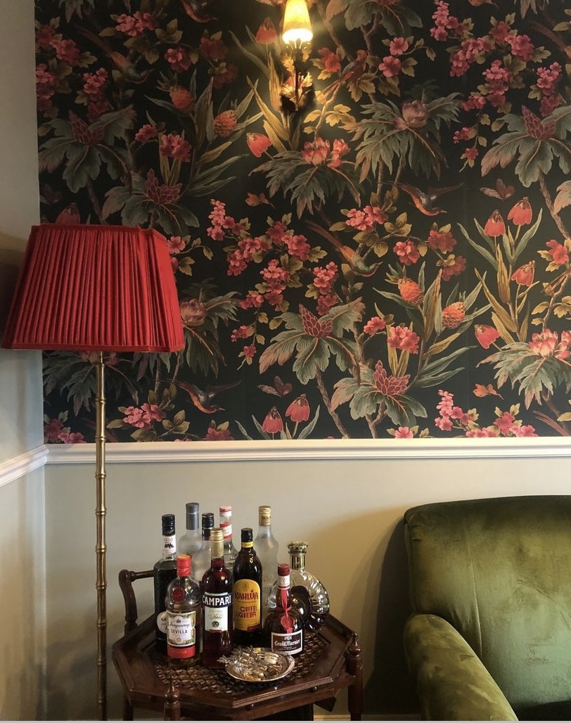 Warner House Fleurs Exotique Teal Wallpaper