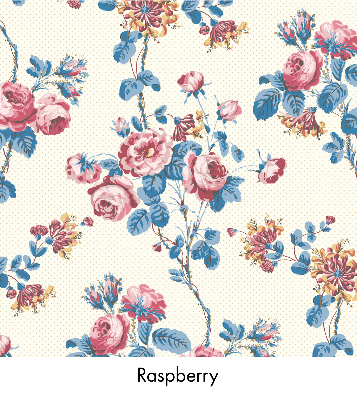 Warner House Roxburgh Raspberry Fabric