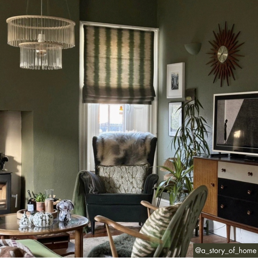 Warner House Birdsong Roman Blind